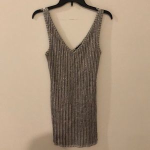 TOPSHOP SEQUIN BODYCON DRESS SIZE 2